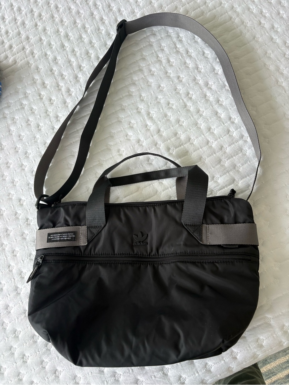 Adidas gym bag New never used excellent condition black with grey detail